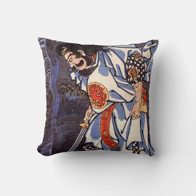 Coussin Dragon Susanoo de Kuniyoshi aucun mikoto (Recto)