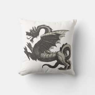 Coussin Dragon vintage