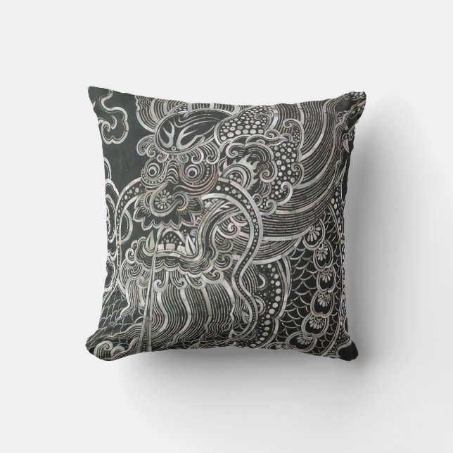 Coussin Dragon vintage de Bangkok (Recto)