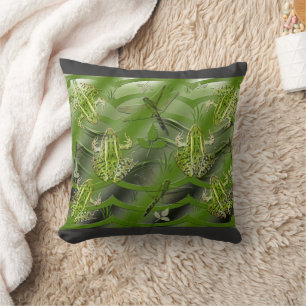 Coussin Dragonflies de Camo Frogs