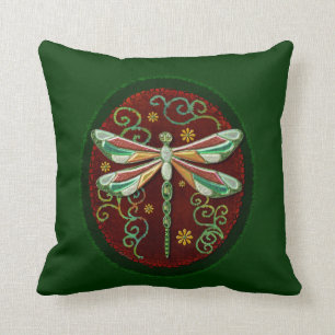 Coussin Dragonfly Elegant Jewel 2 Folk Art
