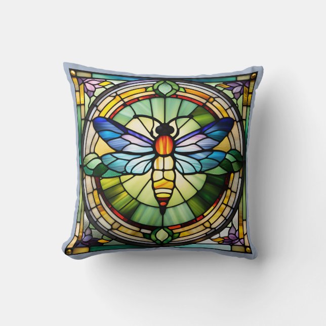 Coussin Dragonfly en verre (Recto)