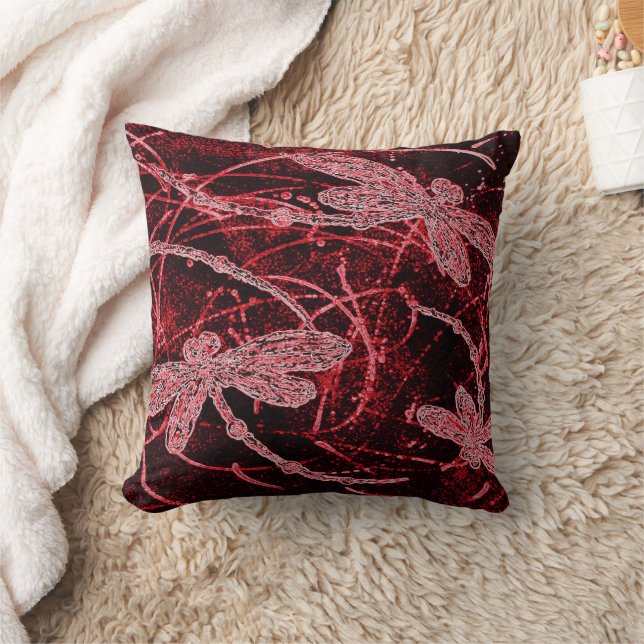 Coussin Dragonfly Red Haze (Couverture)