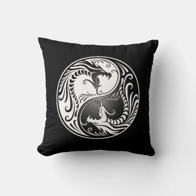 Coussin Dragons de Yin Yang (Recto)