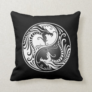 Coussin Dragons de Yin Yang