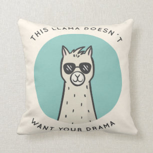 Coussin Drame de lama