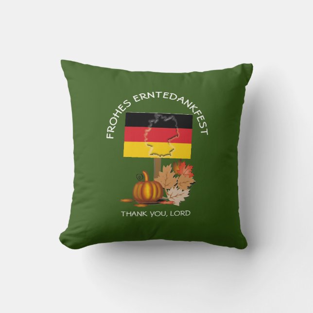 Coussin Drapeau ALLEMAGNE Erntedankfest Thanksgiving (Recto)
