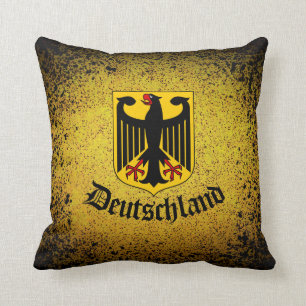 Coussin Drapeau allemand, aigle noir, Deutschland