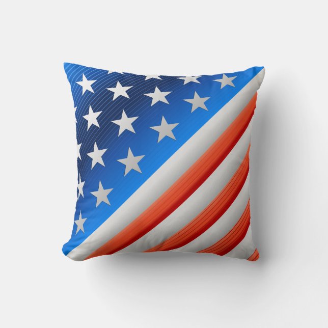 Coussin Drapeau américain (Recto)