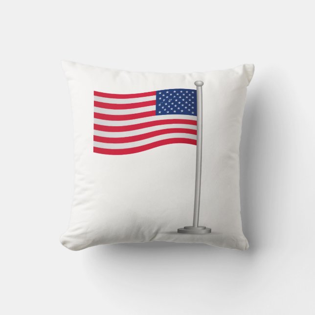 Coussin drapeau américain (Recto)