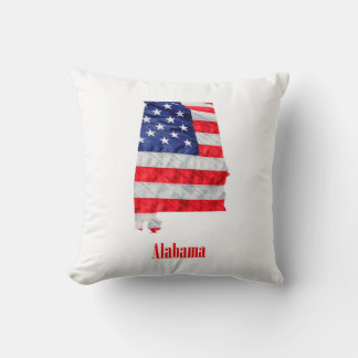 Coussin Drapeau américain Alabama États-Unis