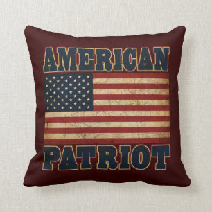 Coussin Drapeau américain de patriote