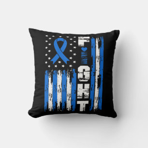 Coussin Drapeau américain Fight Ataxia Awareness Patriotic