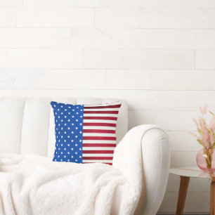 Coussin Drapeau américain par Shirley Taylor