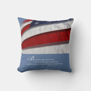 Coussin Drapeau américain patriotique