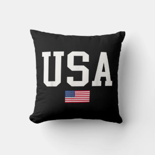 Coussin Drapeau américain patriotique USA pour hommes femm