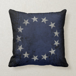 Coussin Drapeau américain vintage 2-Sided de Betsy Ross