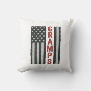Coussin Drapeau américain vintage vectoriel patriotique Gr