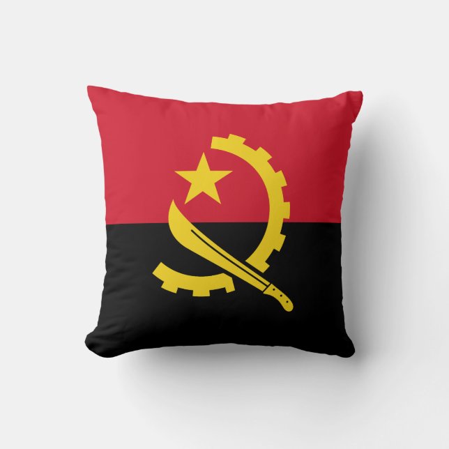 Coussin Drapeau angolais patriotique (Recto)