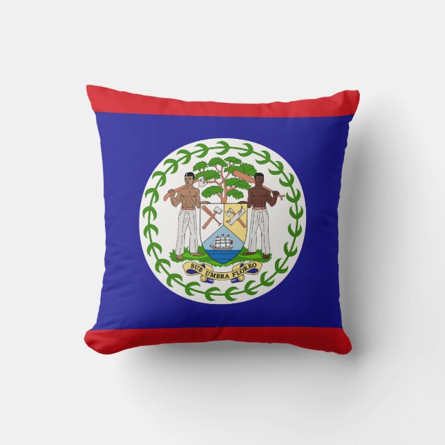 Coussin Drapeau bélizien (Recto)