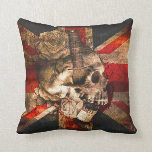 Coussin Drapeau BRITANNIQUE d'Union Jack gothique