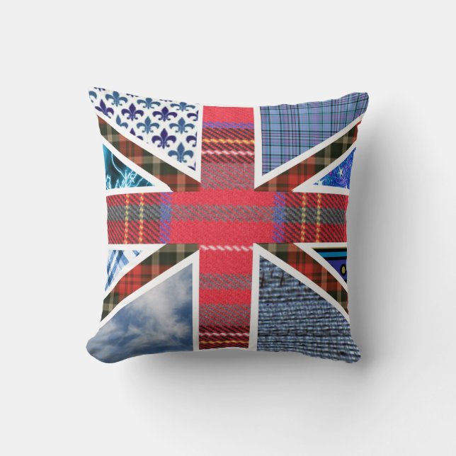 Coussin Drapeau britannique patriotique fait de motifs de (Recto)