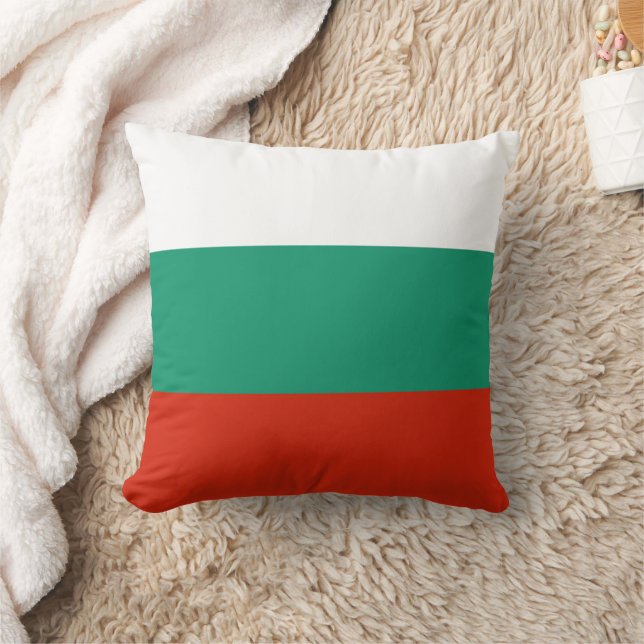 Coussin Drapeau Bulgarie tricolore (Couverture)