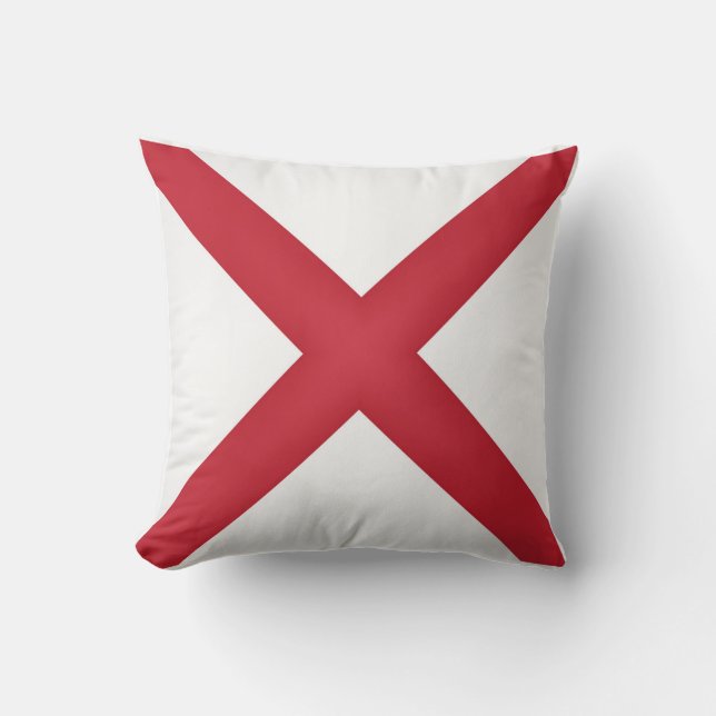 Coussin Drapeau cool De L'État De L'Alabama (Recto)