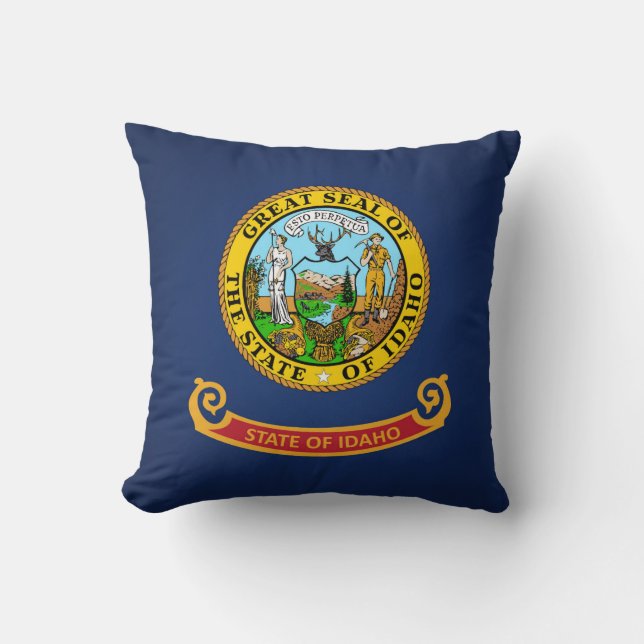 Coussin Drapeau cool De L'État De L'Idaho (Recto)