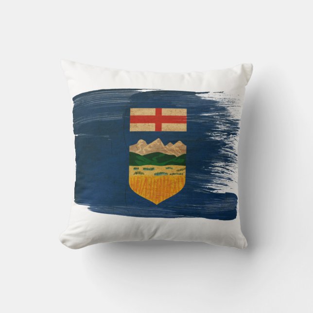 Coussin Drapeau d'Alberta (Recto)