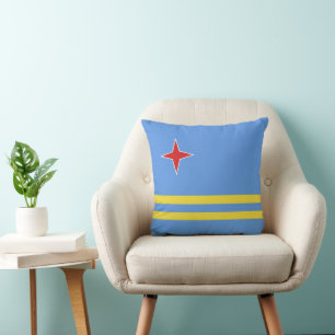 Coussin Drapeau d'Aruba