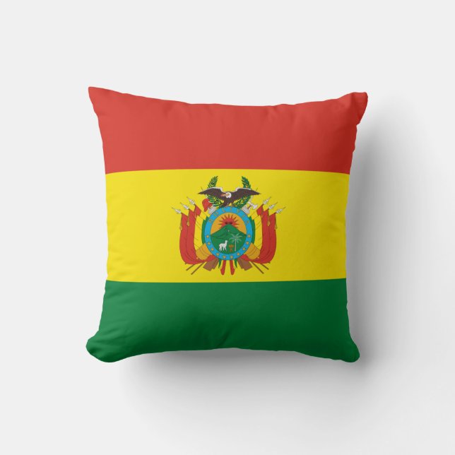 Coussin Drapeau de Bolivie patriotique (Recto)