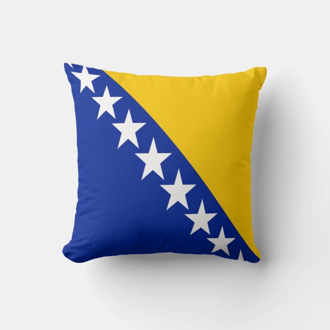 Coussin Drapeau de Bosnie-Herzégovine patriotique (Recto)