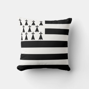 Coussin Drapeau de Bretagne patriotique