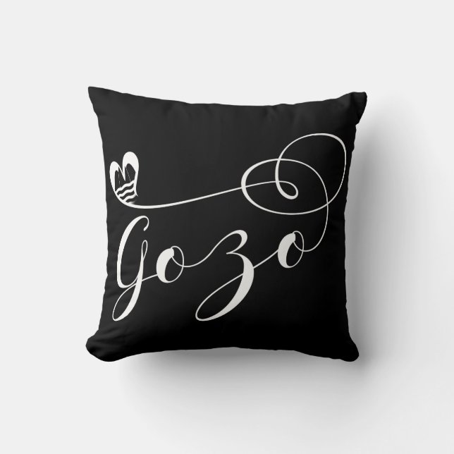Coussin Drapeau de coeur de Gozo, Gozitan, île de Gozo (Recto)