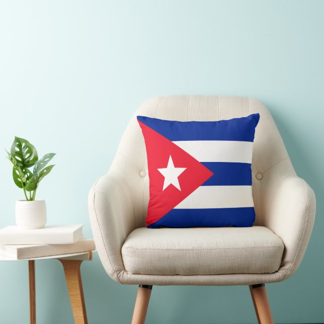 Coussin Drapeau de Cuba (Chaise)