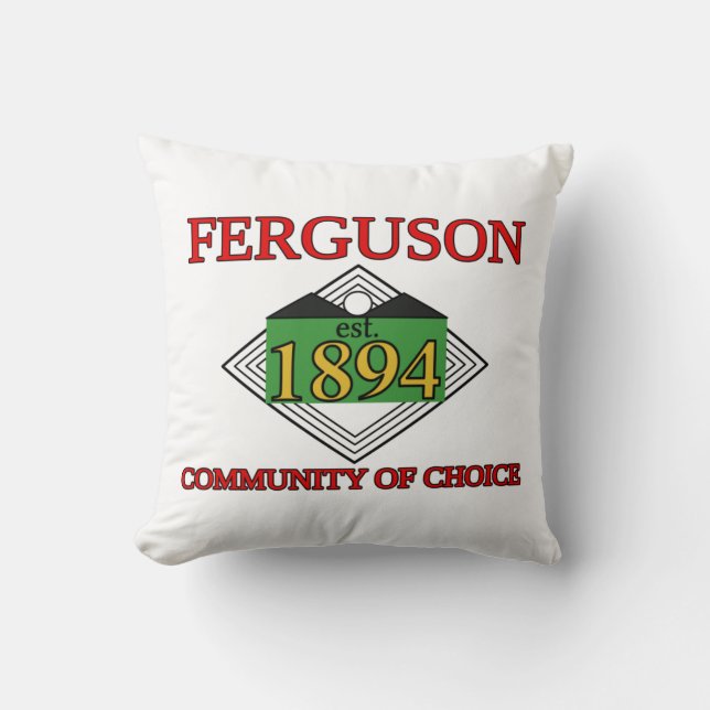Coussin Drapeau de Ferguson, Missouri (Recto)