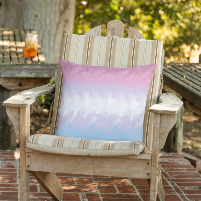 Coussin Drapeau de fierté bigenre abstrait fluffy pastel b (Chaise)