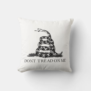 Coussin Drapeau de Gadsden Ne Marchez pas sur Moi Libertai
