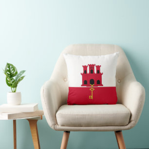 Coussin Drapeau de Gibraltar