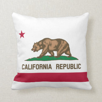 Coussin Drapeau de jet de la Californie