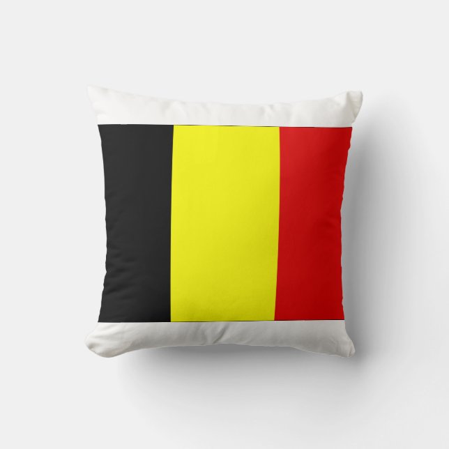 Coussin Drapeau de la Belgique (Recto)