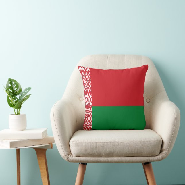 Coussin drapeau de la Biélorussie (Chaise)