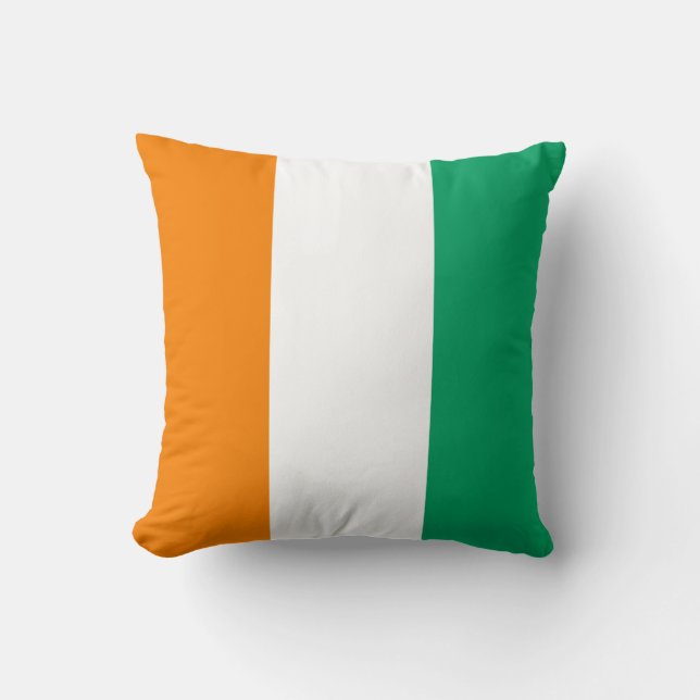 Coussin Drapeau de la Côte d'Ivoire (Recto)