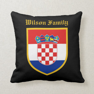 Coussin Drapeau de la Croatie personnalisé
