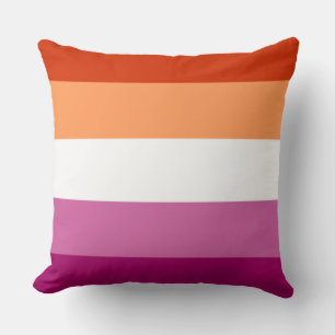 Coussin Drapeau de la fierté lesbienne