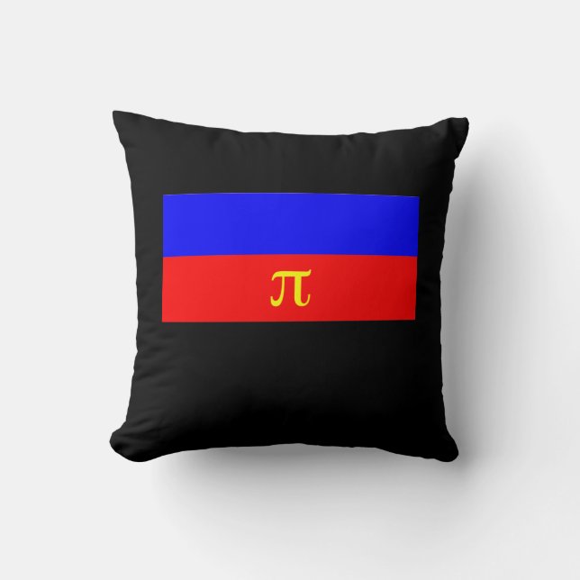 Coussin Drapeau de la fierté polyamoureuse OFFICIEL -.png (Recto)