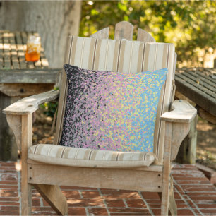 Coussin Drapeau de la Fierté Polygenre Pixellée Trippy