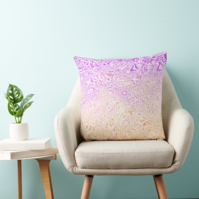 Coussin Drapeau de la fierté Trixic Abstrait Bohème Squigg (Chaise)