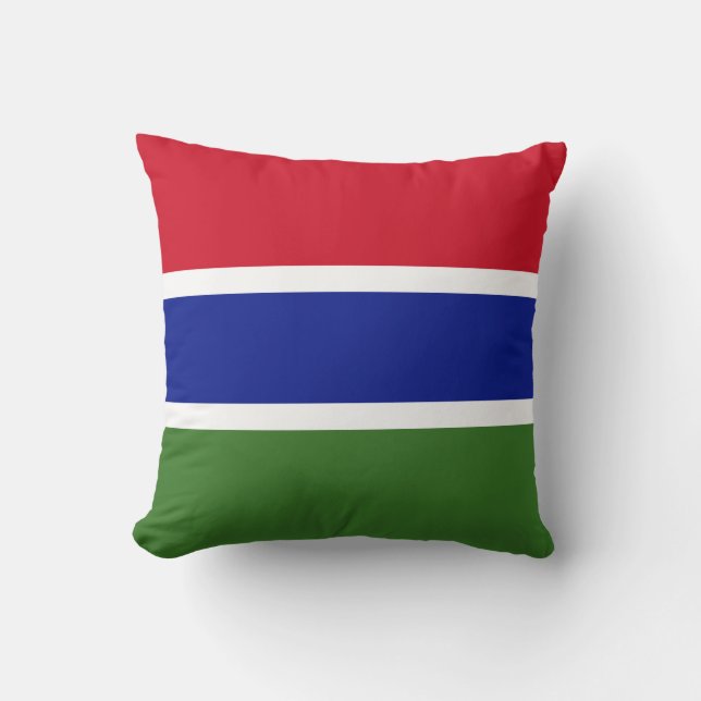 Coussin Drapeau de la Gambie (Recto)